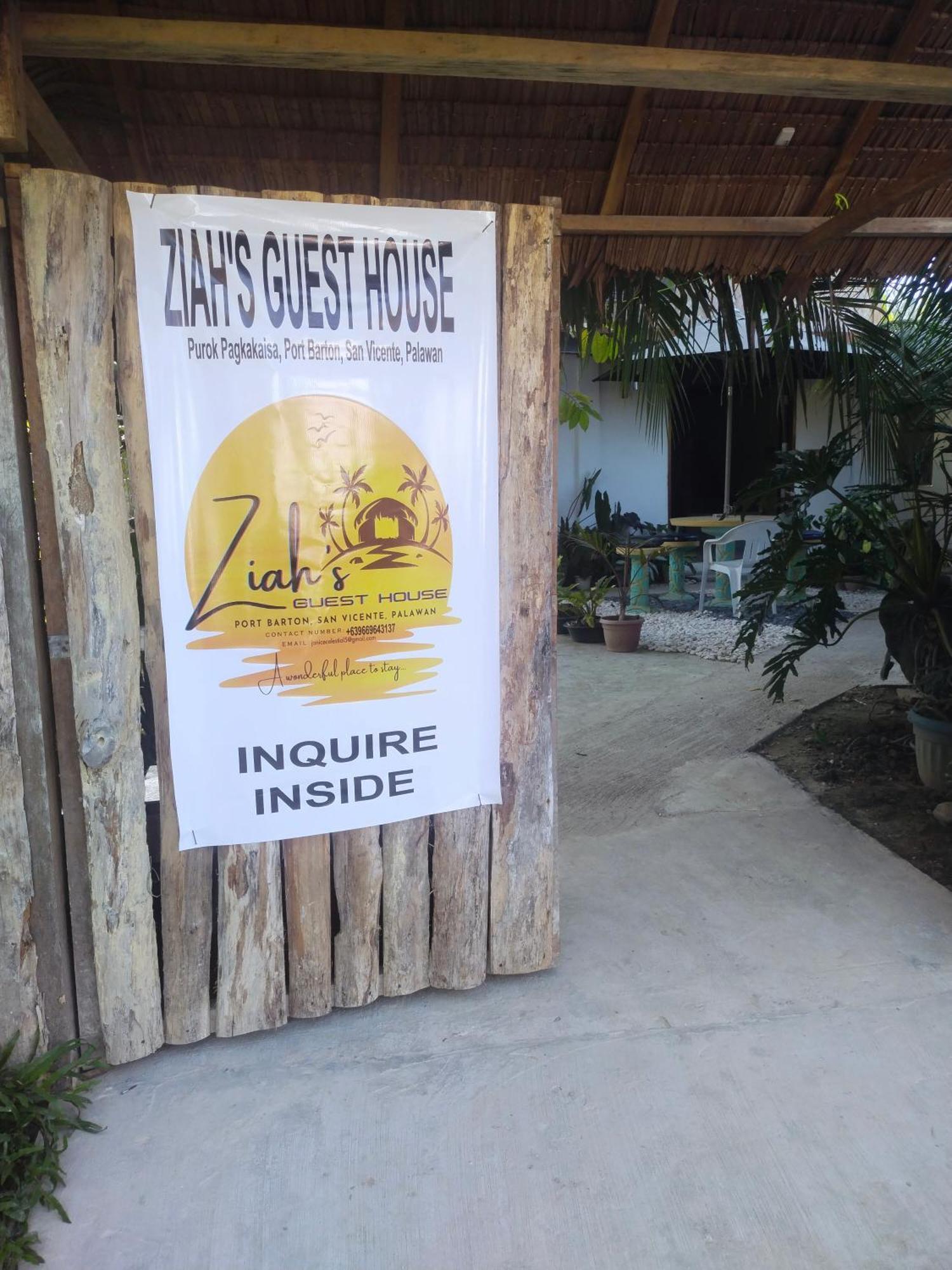Ziah'S Guest House San Vicente  Bagian luar foto